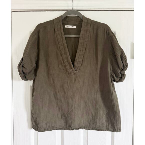 XIRENA AVERY TOP ARMY GREEN - Picture 4 of 6